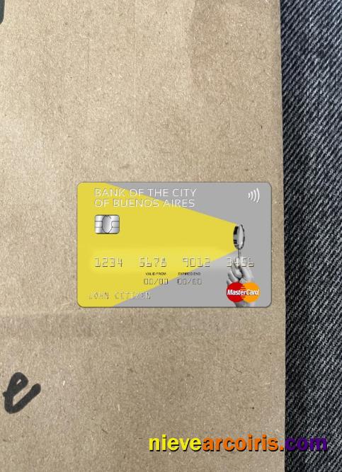 Argentina Bank of the City of Buenos Aires mastercard photolook